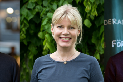 Alexander Clemensson, Christine Cars-Ingels och Filip Goldmann är nya ledamöter i Giva Sveriges styrelse.